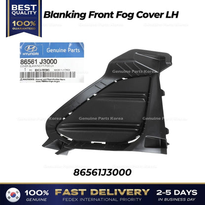 Genuine Blanking Front Fog Cover LH 86561J3000 for Hyundai Veloster