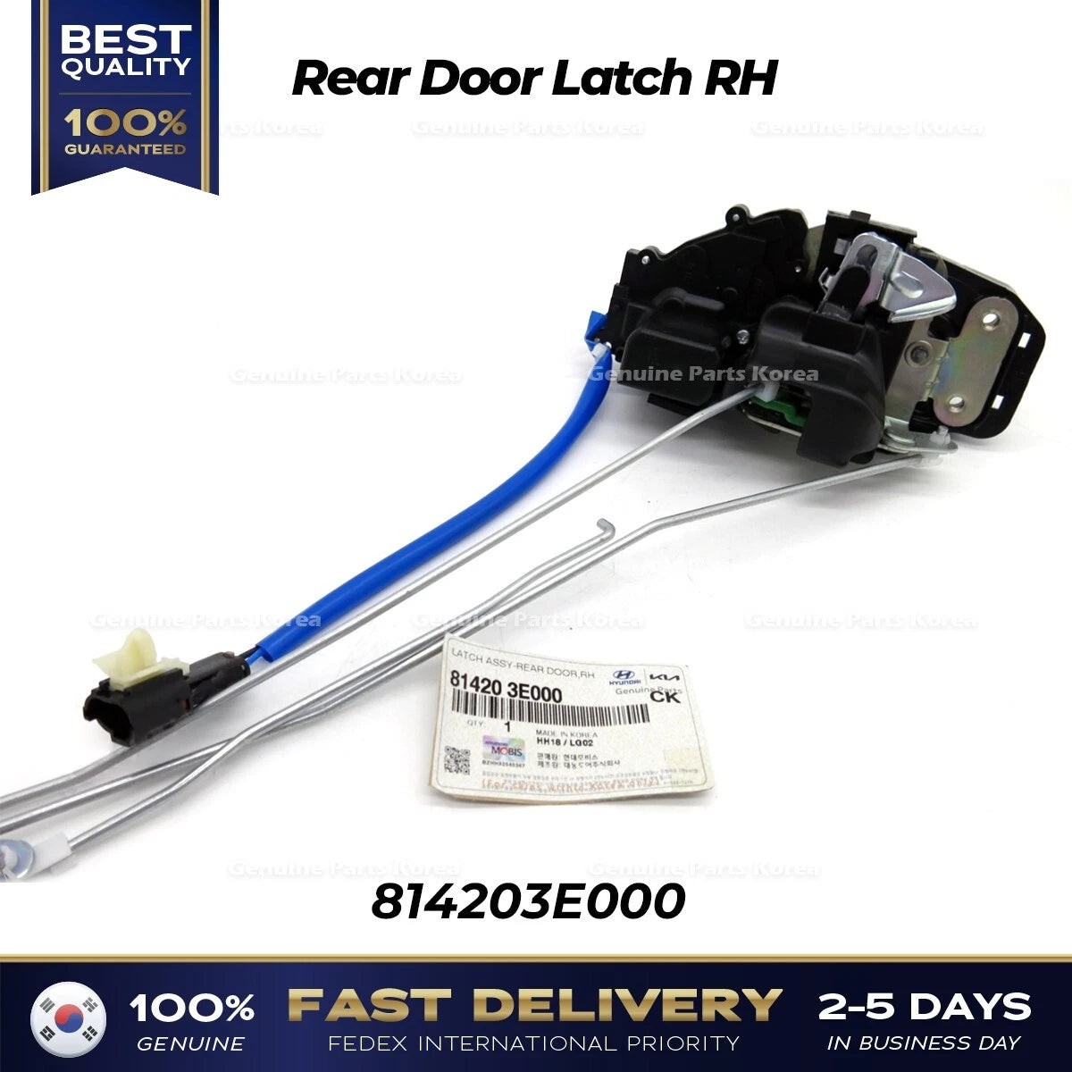 ⭐Genuine⭐ Rear Door Latch RH 814203E000 for Kia Sorento