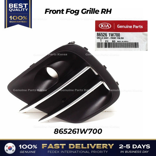 ⭐Genuine⭐ Front Fog Grille RH 865261W700 for Kia Rio