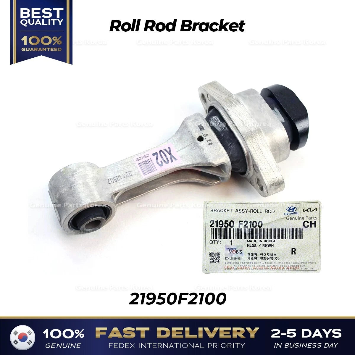 ⭐Genuine⭐ Roll Rod Bracket 21950F2100 for Hyundai Elantra Kona Kia Seltos