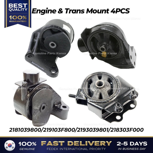 ⭐Genuine⭐ Engine & Trans Mount 4PCS for Kia Amanti