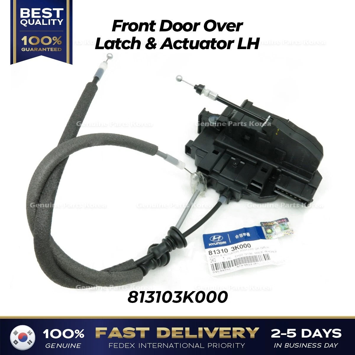 ⭐Genuine⭐ Front Door Over Latch & Actuator LH 813103K000 for Hyundai Sonata