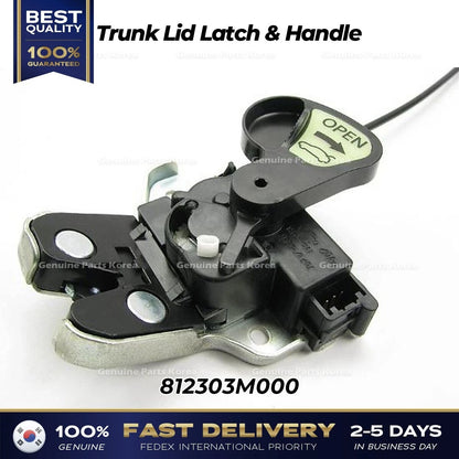 Genuine Trunk Lid Latch & Handle 812303M000 for Hyundai Equus Genesis