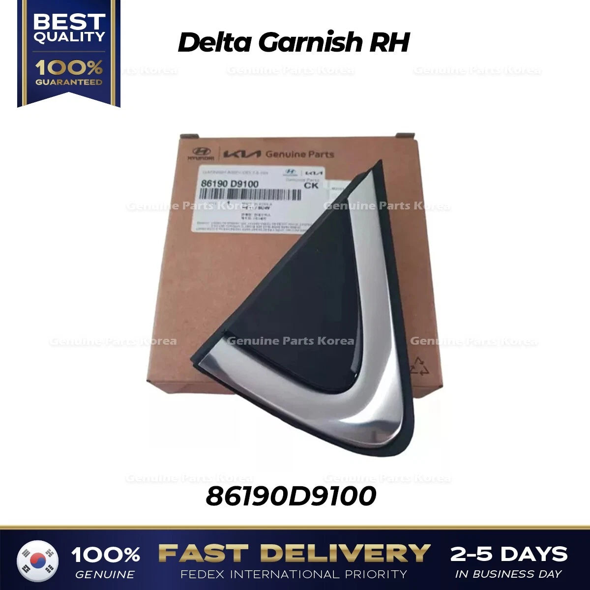 ⭐Genuine⭐ Delta Garnish RH 86190D9100 for Kia Sportage