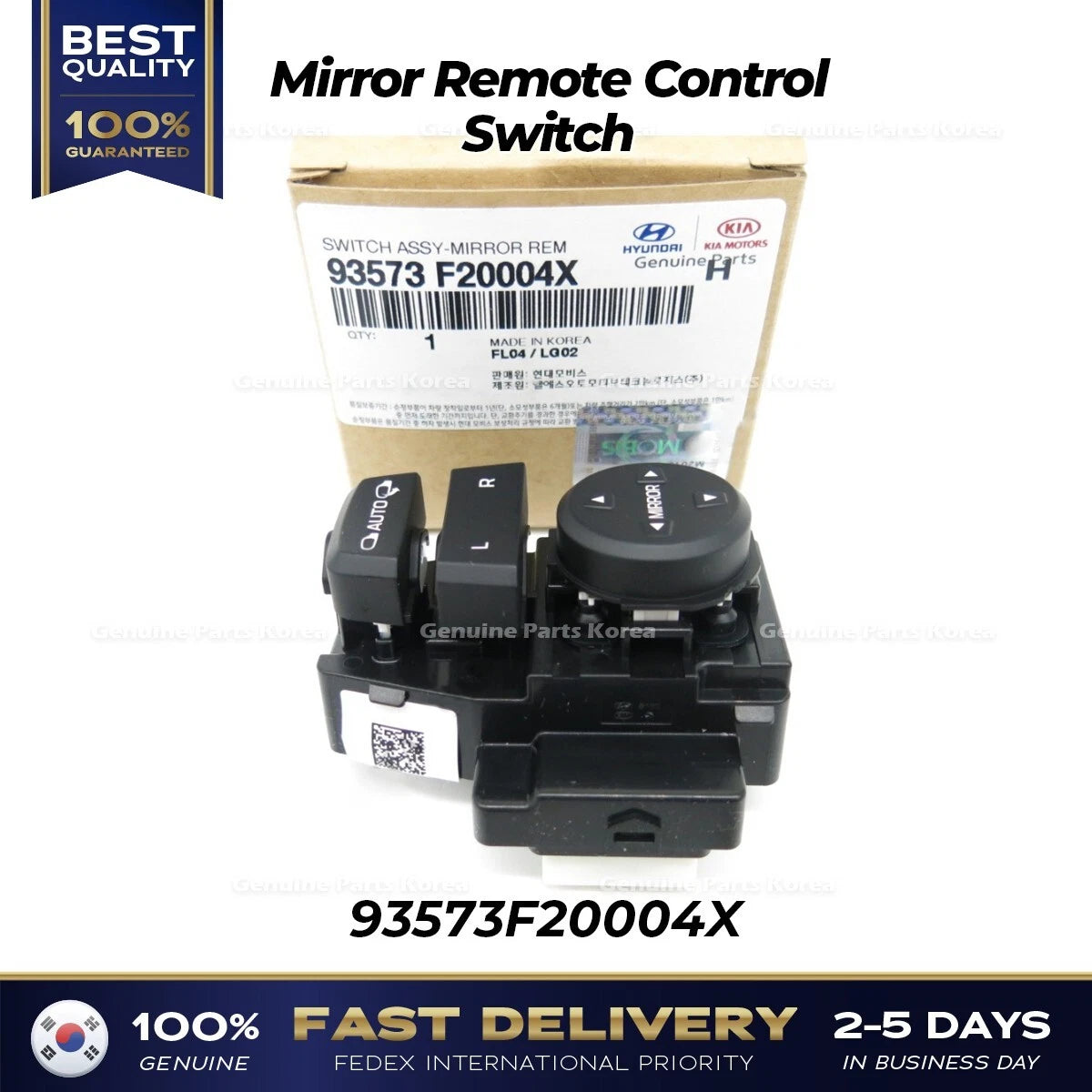 ⭐Genuine⭐ Mirror Remote Control Switch 93573F20004X for Hyundai Elantra Avante
