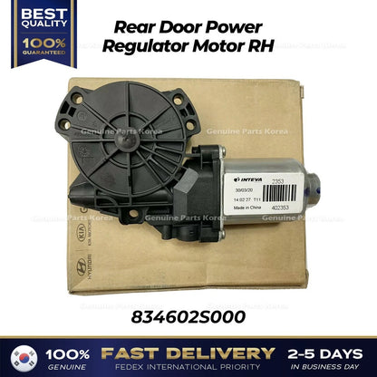 Genuine Rear Door Power Regulator Motor RH 834602S000 for Hyundai Tucson