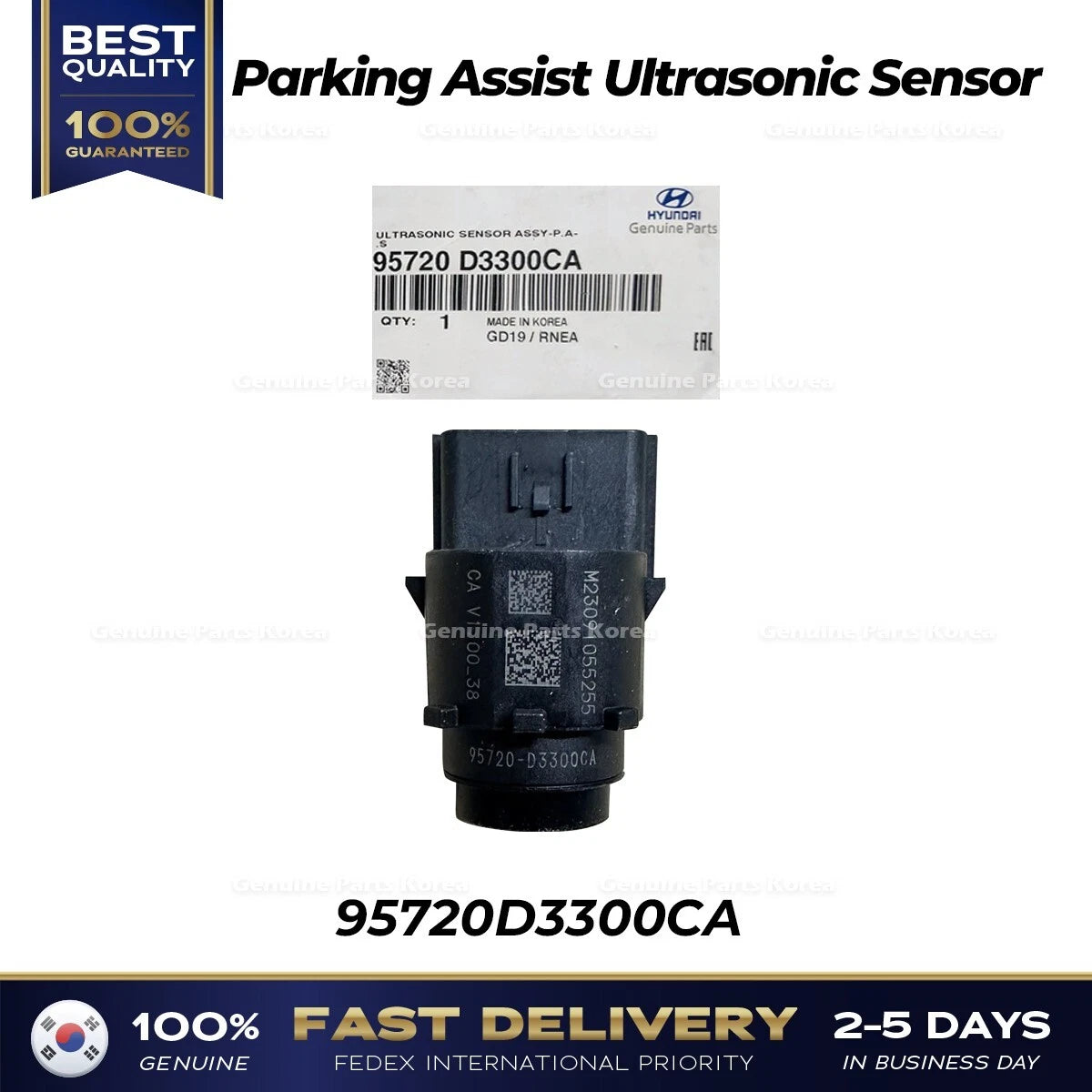 ⭐Genuine⭐ Parking Assist Ultrasonic Sensor 95720D3300CA for Hyundai Tucson