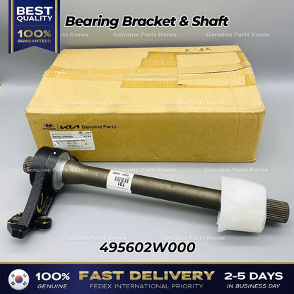 Genuine Bearing Bracket & Shaft 495602W000 for Hyundai Santa Fe Kia Sorento