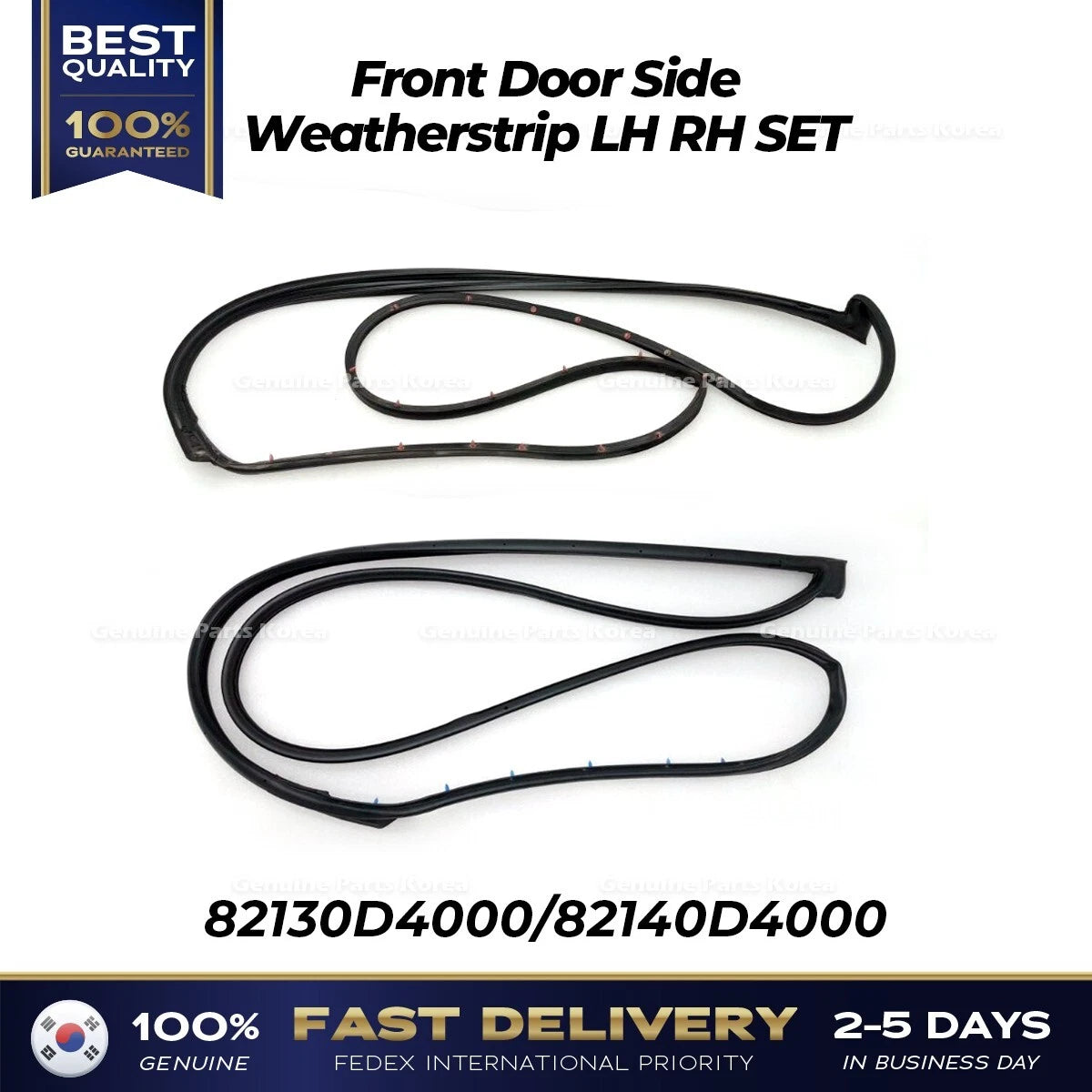 ⭐Genuine⭐ Front Door Side Weatherstrip LH RH SET for Kia Optima