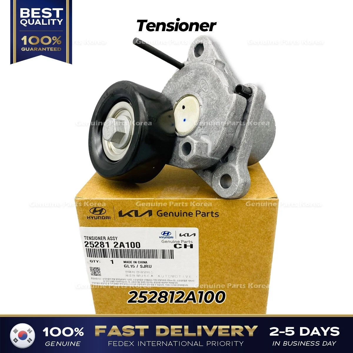 ⭐Genuine⭐ Tensioner 252812A100 for Hyundai Accent Kia Carens