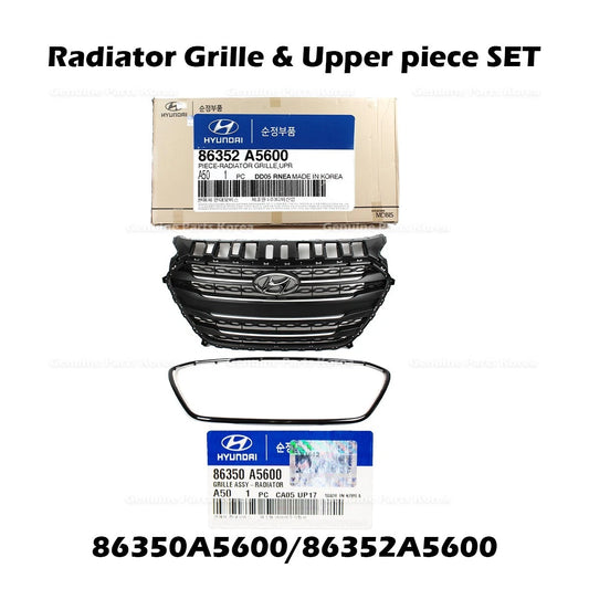 ⭐Genuine⭐ Radiator Grille & Upper piece SET 86350A5600 86352A5600 for Elantra