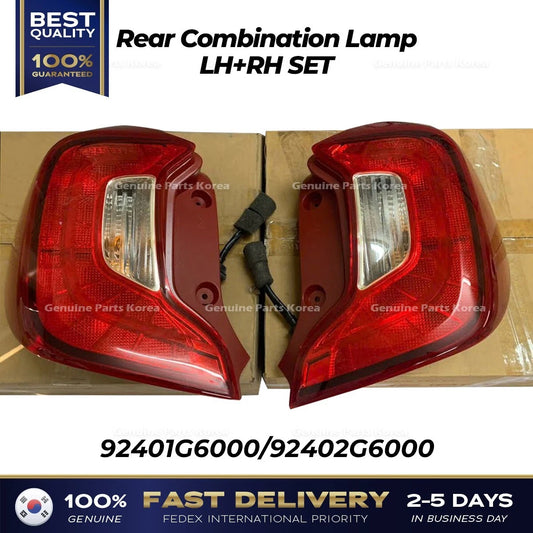 ⭐Genuine⭐ Rear Combination Lamp LH RH SET 92401G6000 92402G6000 for Kia Picanto