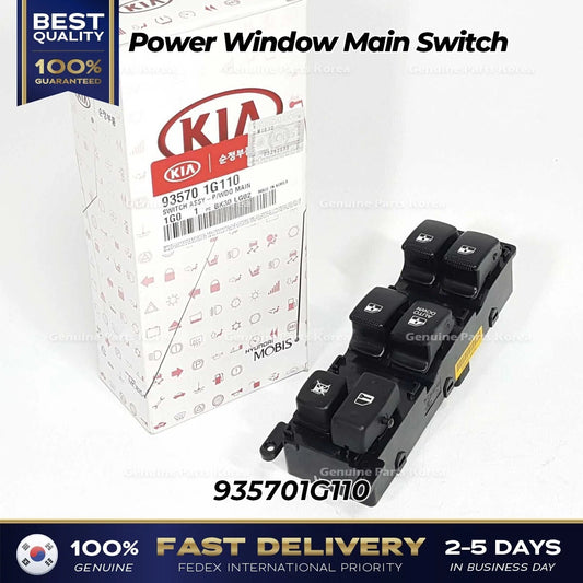 ⭐Genuine⭐ Power Window Main Switch 935701G110 for Kia Rio Rio Hybrid