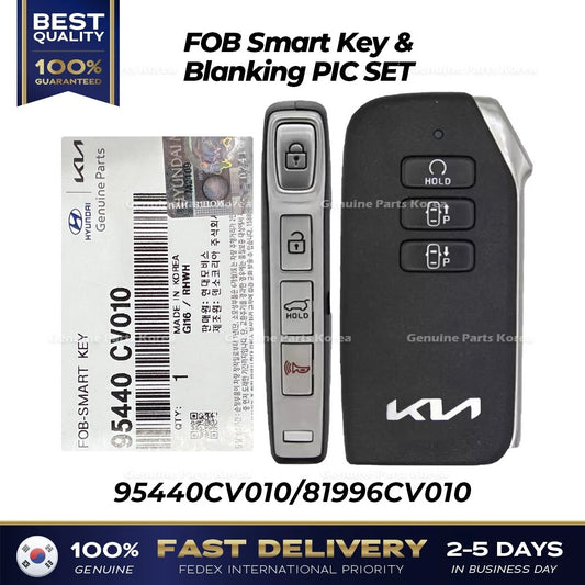 ⭐Genuine⭐ FOB Smart Key & Blanking PIC SET 95440CV010 for Kia EV6