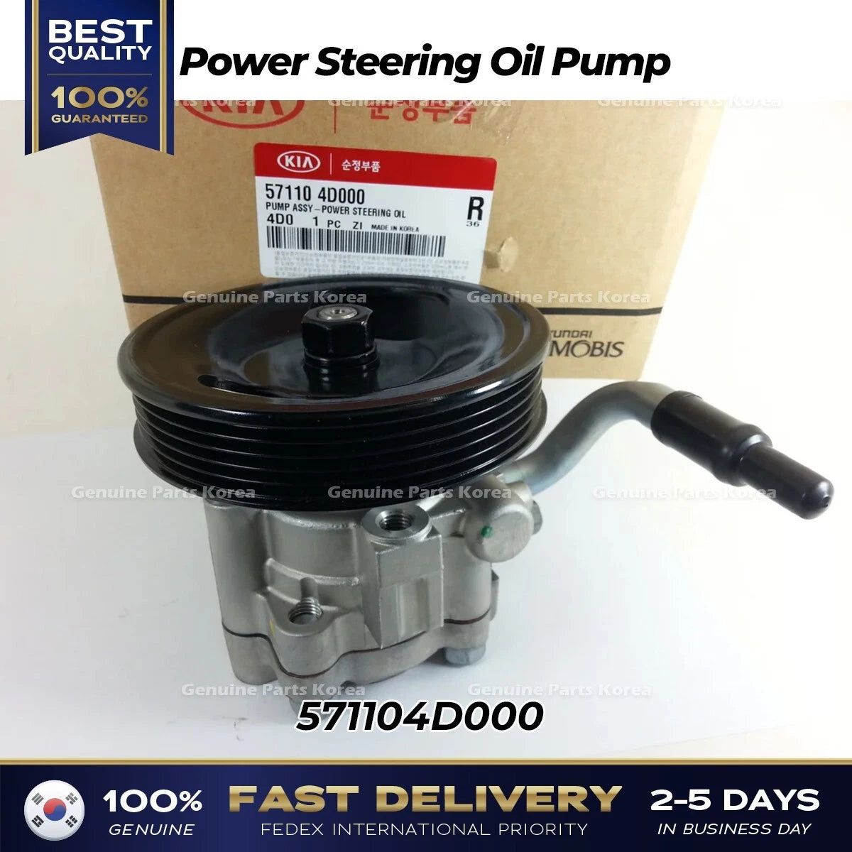 ⭐Genuine⭐ Power Steering Oil Pump 571104D000 for Kia Sedona