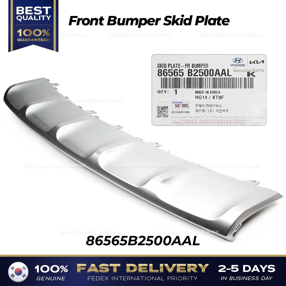 ⭐Genuine⭐ Front Bumper Skid Plate 86565B2500AAL for Kia Soul