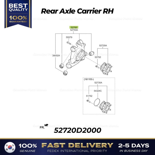 ⭐Genuine⭐ Rear Axle Carrier RH 52720D2000 for Hyundai Genesis G90