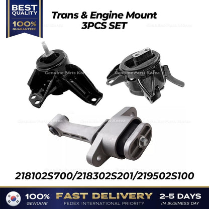 Genuine Trans & Engine Mount 3PCS SET for Hyundai Tucson Kia Sportage