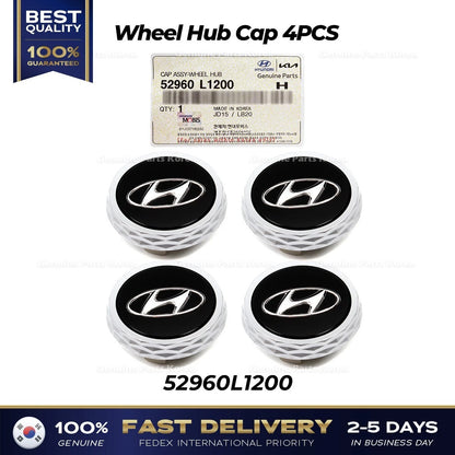 Genuine Wheel Hub Cap 4PCS 52960L1200 for Hyundai Elantra Sonata