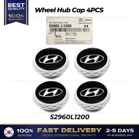 ⭐Genuine⭐ Wheel Hub Cap 4PCS 52960L1200 for Hyundai Elantra Sonata