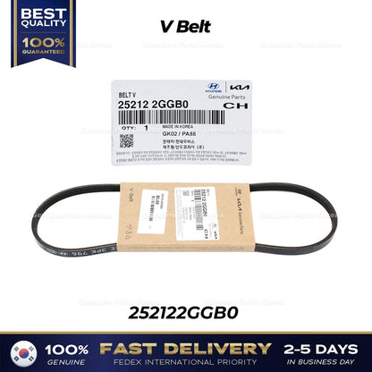 Genuine V Belt 252122GGB0 for Hyundai Elantra N Kona N Kia Optima