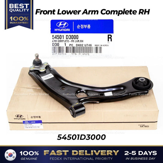 ⭐Genuine⭐ Front Lower Arm Complete RH 54501D3000 for Hyundai Tucson Kia Sportage