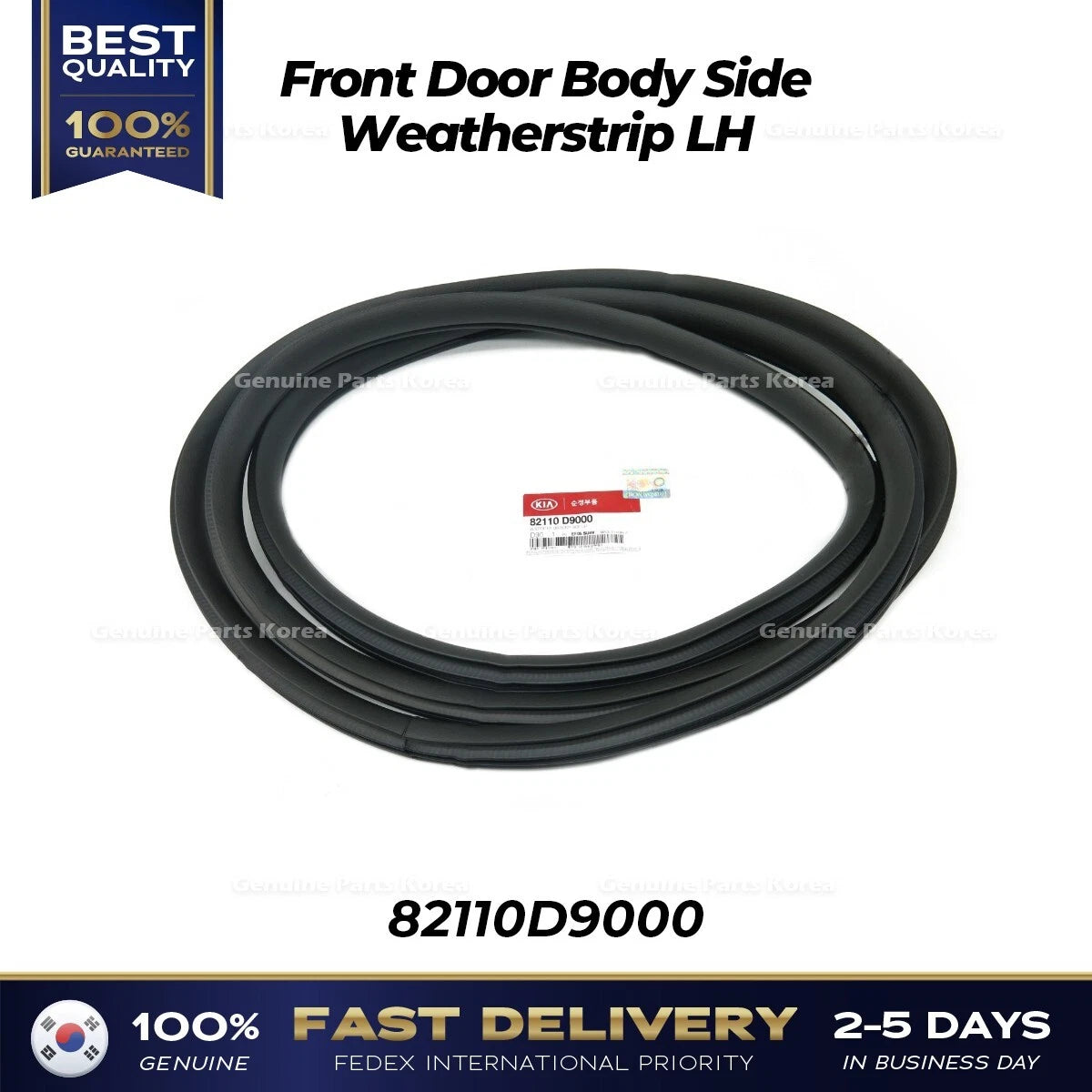 ⭐Genuine⭐ Front Door Body Side Weatherstrip LH 82110D9000 for Kia Sportage