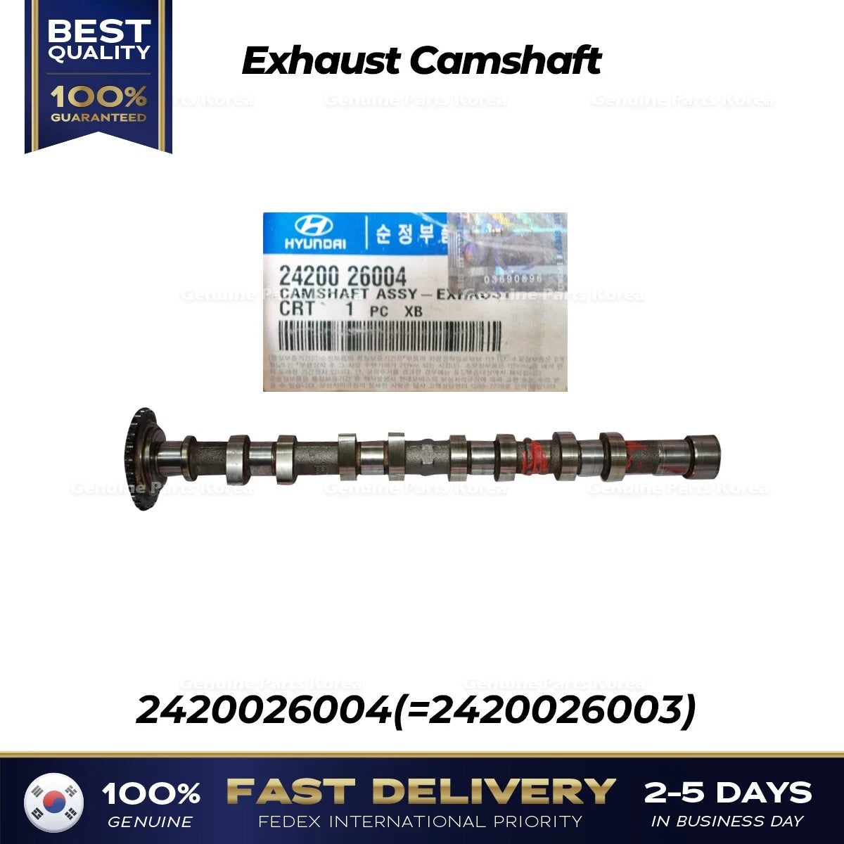 ⭐Genuine⭐ Exhaust Camshaft 2420026004 for Hyundai Accent