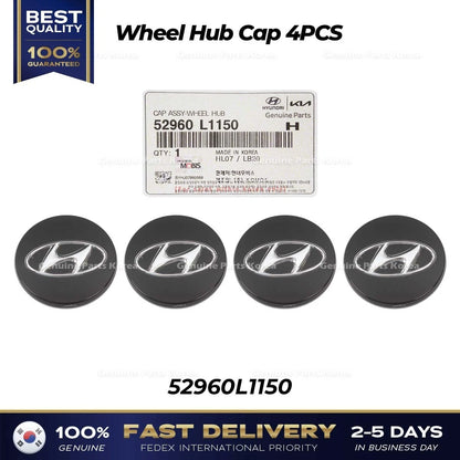 Genuine Wheel Hub Cap 4PCS 52960L1150 for Hyundai Elantra Ioniq Sonata