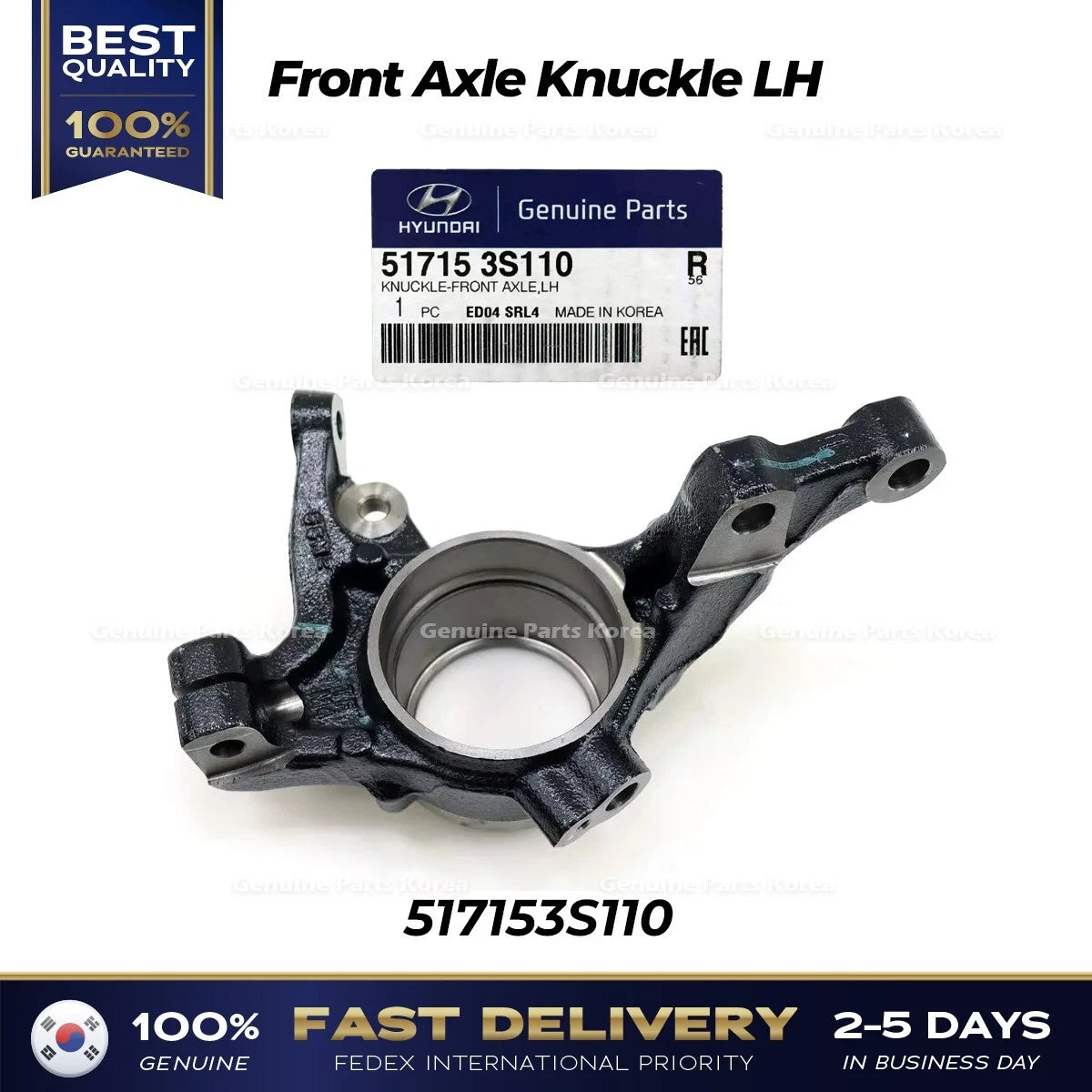 ⭐Genuine⭐ Front Axle Knuckle LH 517153S110 for Hyundai Azera Kia Optima