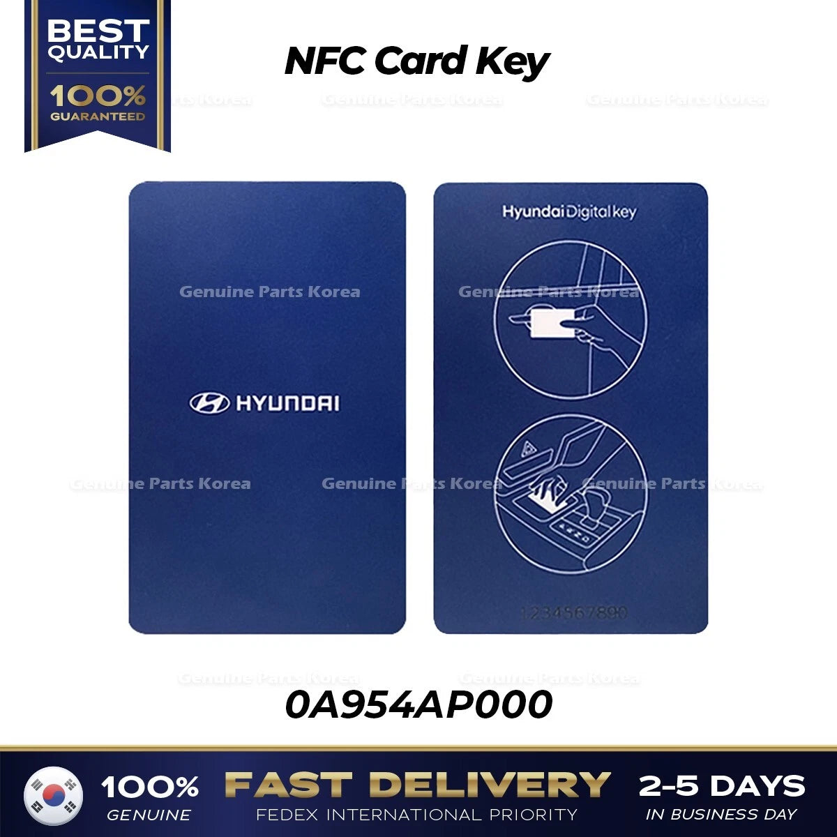 ⭐Genuine⭐ NFC Card Key 0A954AP000 for Hyundai Avante Tuscon Ioniq 5