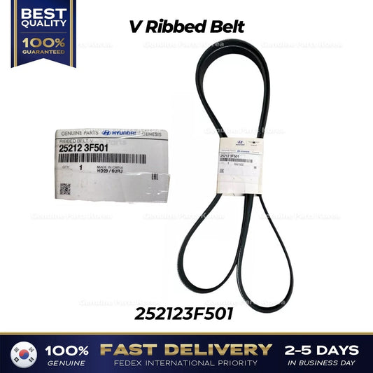 ⭐Genuine⭐ V Ribbed Belt 252123F501 for Hyundai Equus Genesis G80 Kia K900
