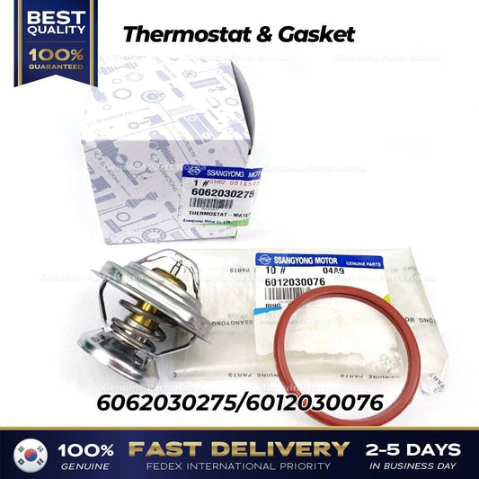 ⭐Genuine⭐ Thermostat & Gasket 6062030275 for Ssangyong Stavic Actyon Rexton