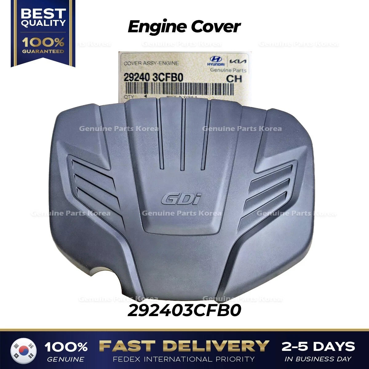 ⭐Genuine⭐ Engine Cover 292403CFB0 for Hyundai Santa Fe Kia Sorento 13-19