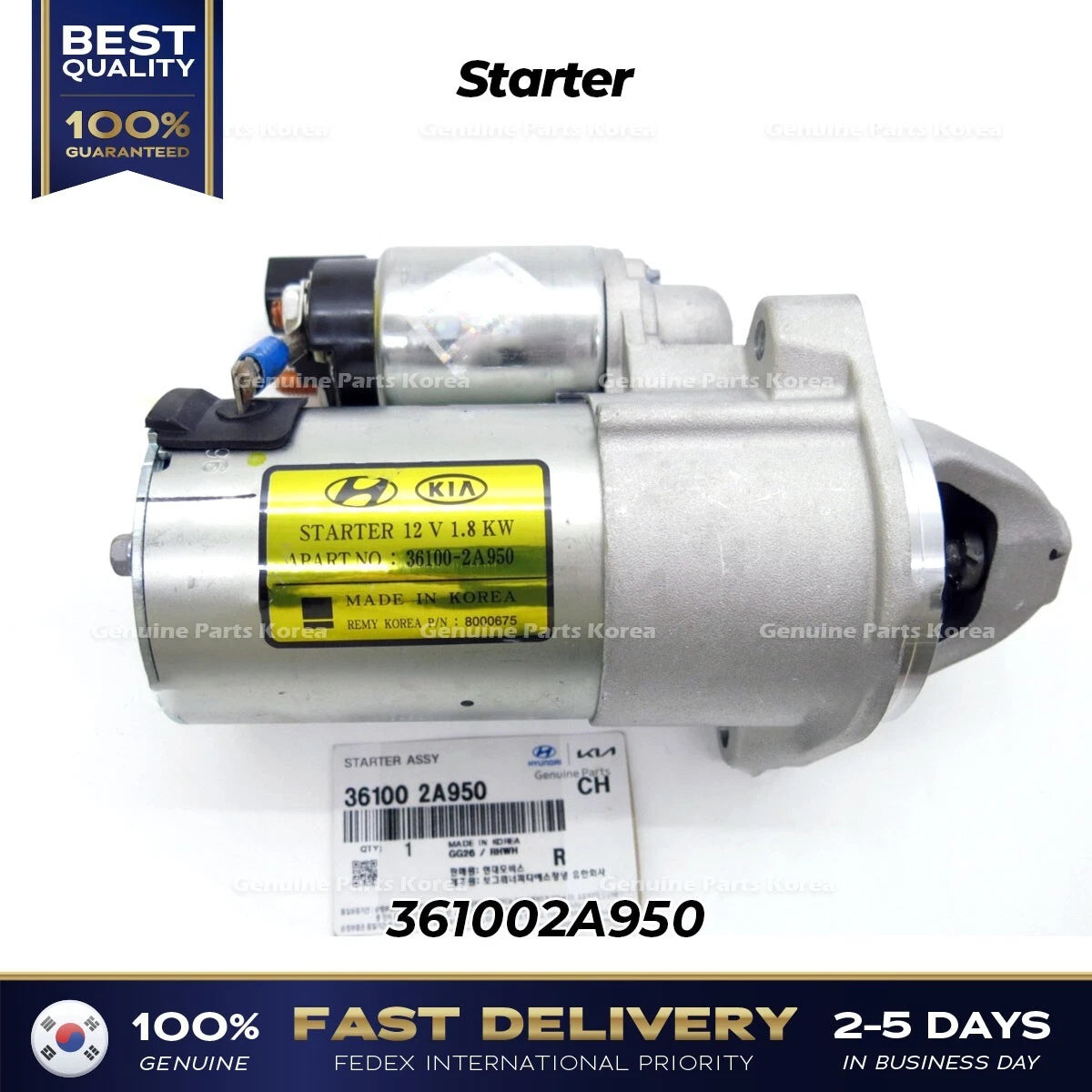 ⭐Genuine⭐ Starter 361002A950 for Hyundai Sonata Kona Tuscon