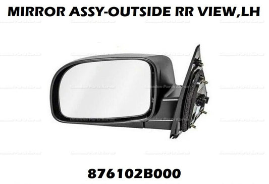 ⭐Genuine⭐ Outside Rear View LH Mirror Assy 876102B000 for Hyundai Santa Fe 05-06