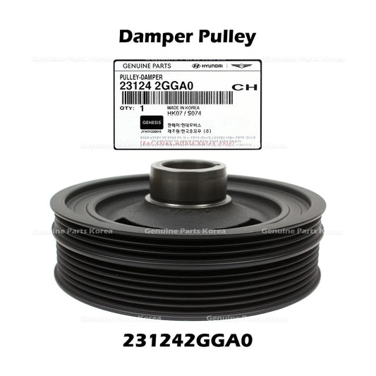 ⭐Genuine⭐ Damper Pulley 231242GGA0 for Hyundai Elantra N Genesis G70 Kia Optima