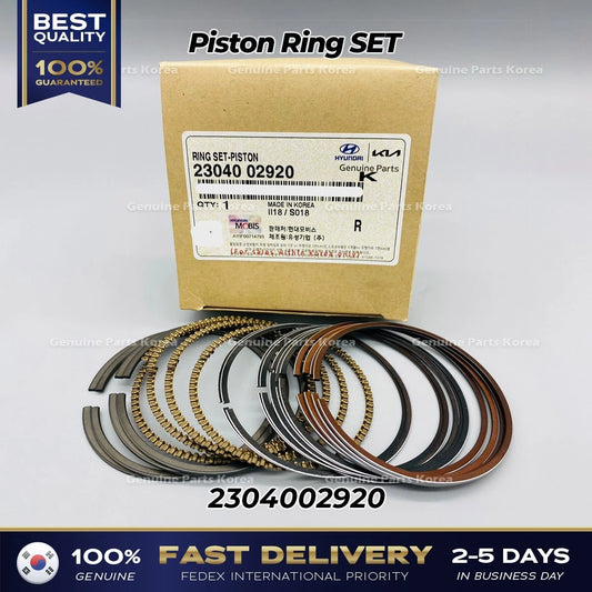 ⭐Genuine⭐ Piston Ring SET 2304002920 for Hyundai Getz Kia Picanto