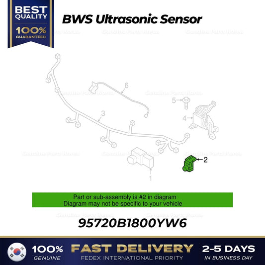 ⭐Genuine⭐ BWS Ultrasonic Sensor 95720B1800YW6 for Hyundai Genesis G80