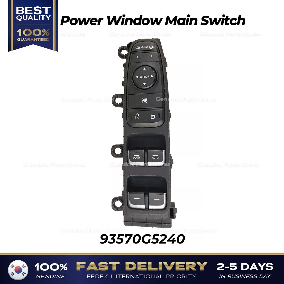 ⭐Genuine⭐ Power Window Main Switch 93570G5240 for Kia Niro