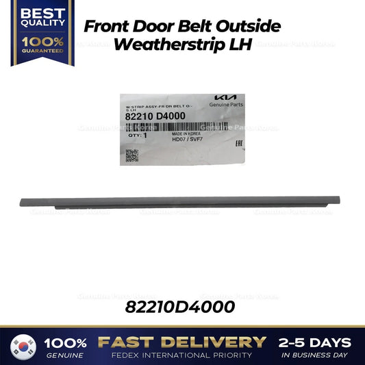 ⭐Genuine⭐ Front Door Belt Outside Weatherstrip LH 82210D4000 for Kia Optima