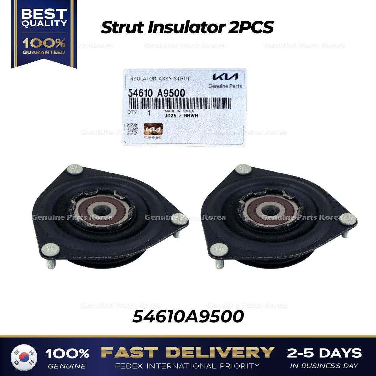 ⭐Genuine⭐ Strut Insulator 2PCS 54610A9500 for Kia Sedona