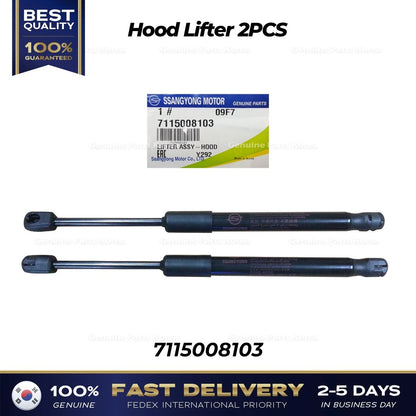 Genuine Hood Lifter 2PCS 7115008103 for Ssangyong Rexton