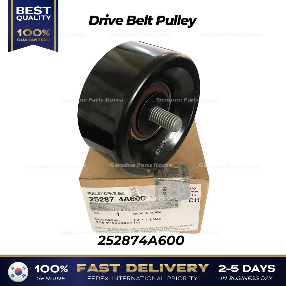 ⭐Genuine⭐ Drive Belt Pulley 252874A600 for Hyundai H1 Grand Starex