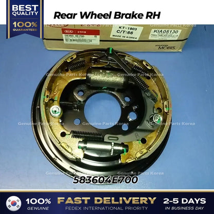 Genuine Rear Wheel Brake RH 583604E700 for Kia Bongo III