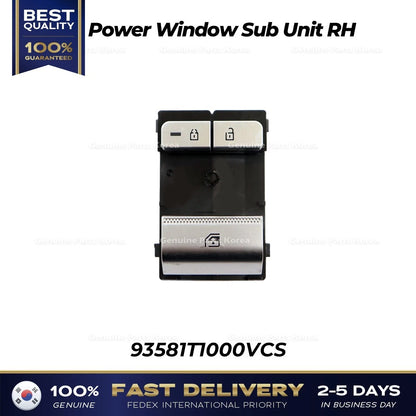 Genuine Power Window Sub Unit RH 93581T1000VCS for Hyundai Genesis G80