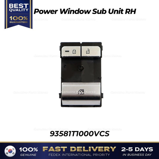 ⭐Genuine⭐ Power Window Sub Unit RH 93581T1000VCS for Hyundai Genesis G80
