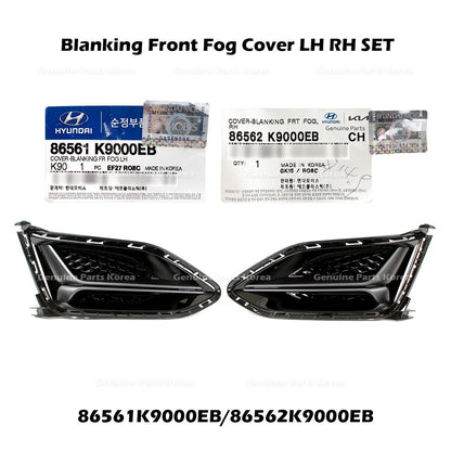 Genuine Blanking Front Fog Cover LH RH SET for Hyundai Veloster