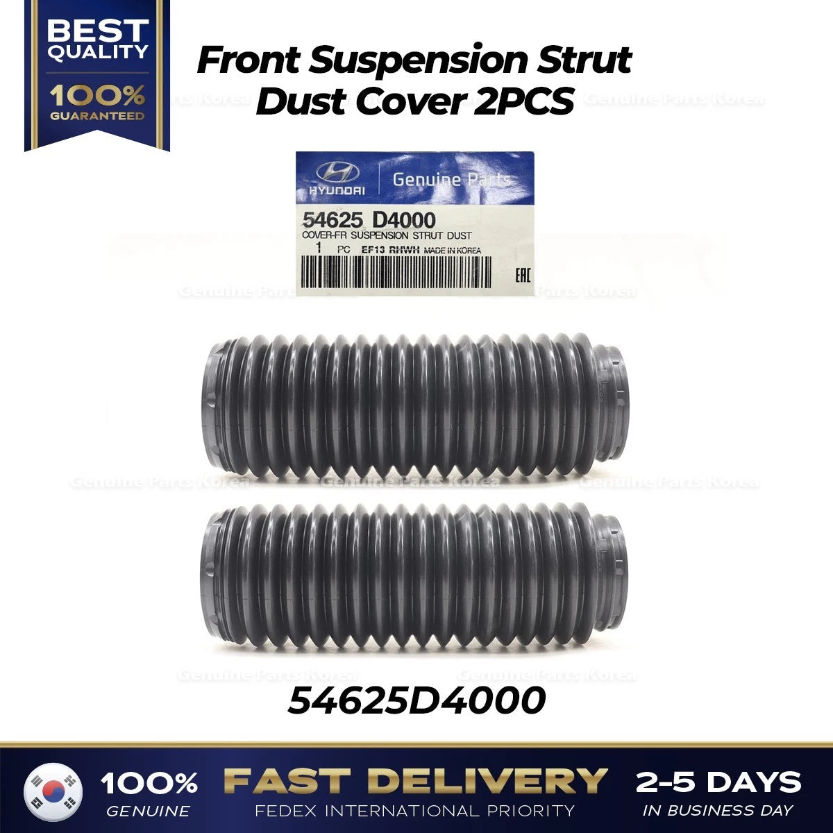 Genuine Front Suspension Strut Dust Cover 2PCS 54625D4000 for Hyundai Sonata