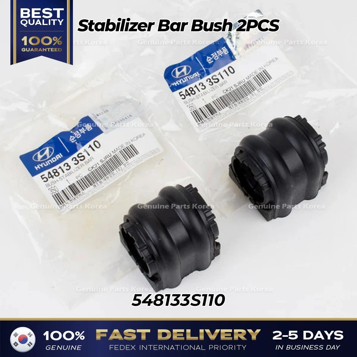 ⭐Genuine⭐ Stabilizer Bar Bush 2PCS 548133S110 for Hyundai Kia